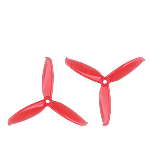 20PCS 10Pair W-indancer 5042 5.x4,2 Zoll CW CCW 3-Blatt Propeller 5mm Montage Loch for RC Drone FPV Racing Bürstenlosen Motor(Red 20PCS 10PRS) von ZHUOHANG