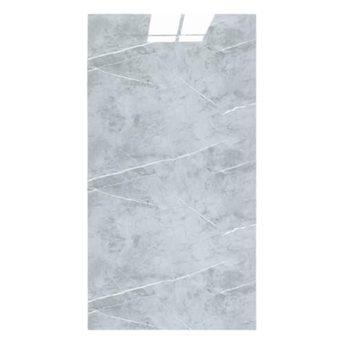 Fliesenaufkleber Tapete Abziehen Und Aufkleben Marmor-Stil Fliesenaufkleber Wandpaneel KüChe/Badezimmer Backsplash Fliesen Abnehmbare Wandaufkleber(Lightning gray 30x60cm,100PCS) von ZHXQRP