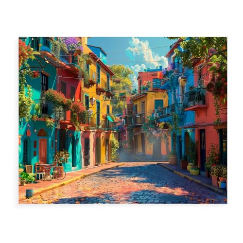 Malen Nach Zahlen Erwachsene Kinder Bild Italienische Landschaft Leuchtturm Boot Mit Rahmen 40X50CM Paint By Numbers Kits Acryl auf Leinwand Handbemaltes Ölgemälde-Set Landschaft,ML106 von ZHXXFD