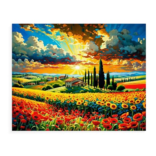 Malen Nach Zahlen Erwachsene Kinder Bild Italienische Landschaft Leuchtturm Boot Mit Rahmen 40X50CM Paint By Numbers Kits Acryl auf Leinwand Handbemaltes Ölgemälde-Set Landschaft,ML15 von ZHXXFD