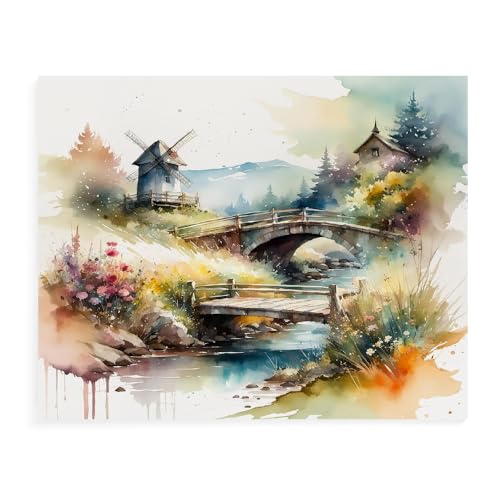 Malen Nach Zahlen Erwachsene Kinder Bild Italienische Landschaft Leuchtturm Boot Mit Rahmen 40X50CM Paint By Numbers Kits Acryl auf Leinwand Handbemaltes Ölgemälde-Set Landschaft,ML39 von ZHXXFD