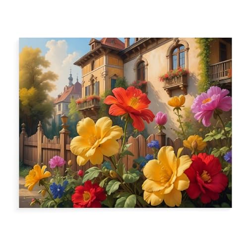 Malen Nach Zahlen Erwachsene Kinder Bild Italienische Landschaft Leuchtturm Boot Mit Rahmen 40X50CM Paint By Numbers Kits Acryl auf Leinwand Handbemaltes Ölgemälde-Set Landschaft,ML59 von ZHXXFD