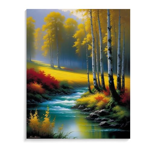 Malen Nach Zahlen Erwachsene Kinder Bild Italienische Landschaft Leuchtturm Boot Ohne Rahmen 40X50CM Paint By Numbers Kits Acryl auf Leinwand Handbemaltes Ölgemälde-Set Landschaft,ML89 von ZHXXFD