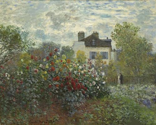 Malen Nach Zahlen Erwachsene Kinder Landschaft Berühmte Gemälde Mit Rahmen 40X50CM The Artist'S Garden At Argenteuil - Claude Monet,B2 von ZHXXFD