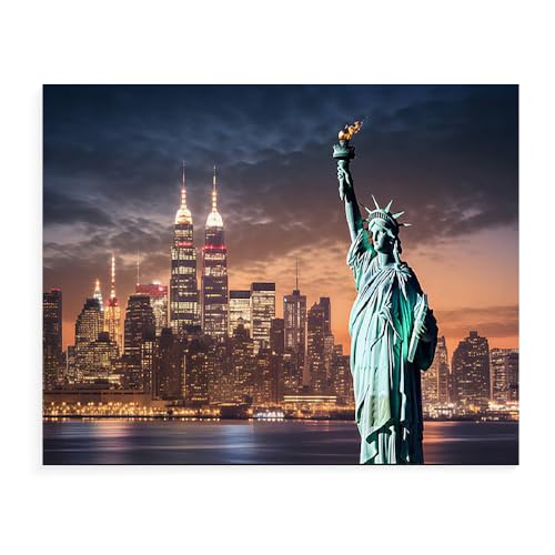 Malen Nach Zahlen Landschaft New York Ohne Rahmen 40X50Cm Diy Malen Nach Zahlen Erwachsene Groß Leinwand Set,Malen Nach Zahlen Acryl Kinder,A13 von ZHXXFD