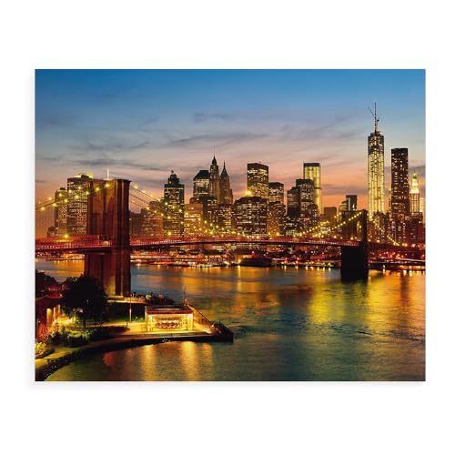 Malen Nach Zahlen Landschaft New York Ohne Rahmen 40X50Cm Diy Malen Nach Zahlen Erwachsene Groß Leinwand Set,Malen Nach Zahlen Acryl Kinder,A14 von ZHXXFD