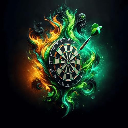 ZHXXFD Diamond Painting Erwachsene Groß Xxl Wasser und Feuer Darts Game 30x30 Diamant Painting Bilder Kinder,5D Diy Diamant Malerei Kunst Set Full Rund Steine,M023 von ZHXXFD