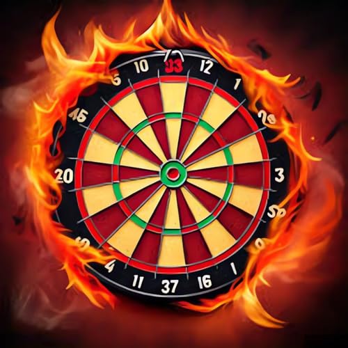 ZHXXFD Diamond Painting Erwachsene Groß Xxl Wasser und Feuer Darts Game 30x30 Diamant Painting Bilder Kinder,5D Diy Diamant Malerei Kunst Set Full Rund Steine,M026 von ZHXXFD