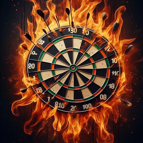 ZHXXFD Diamond Painting Erwachsene Groß Xxl Wasser und Feuer Darts Game 30x30 Diamant Painting Bilder Kinder,5D Diy Diamant Malerei Kunst Set Full Rund Steine,M029 von ZHXXFD