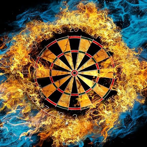 ZHXXFD Diamond Painting Erwachsene Groß Xxl Wasser und Feuer Darts Game 30x30 Diamant Painting Bilder Kinder,5D Diy Diamant Malerei Kunst Set Full Rund Steine,M032 von ZHXXFD