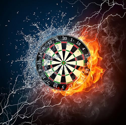 ZHXXFD Diamond Painting Erwachsene Groß Xxl Wasser und Feuer Darts Game 40x40 Diamant Painting Bilder Kinder,5D Diy Diamant Malerei Kunst Set Full Rund Steine,M015 von ZHXXFD