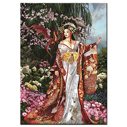 ZHXXFD Diamond Painting Erwachsene Kinder Set,5D Diamant Painting Bilder Groß Orientalische Frau 40X60 Diamant Malerei Set Malen Nach Zahlen Für Mädchen Jungs,A9 von ZHXXFD