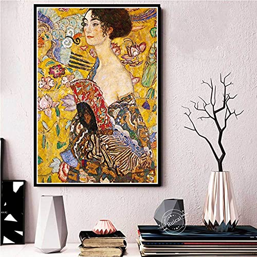 ZHXXFD Malen Nach Zahlen Erwachsene Kinder Gustav Klimt Malen Nach Zahlen Set Anfänger Leinwand Groß Landschaft Tiere DIY Paint by Numbers Kits 40X50CM(A98) von ZHXXFD