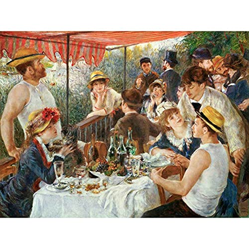 ZHXXFD Malen Nach Zahlen Erwachsene Kinder Mit Rahmen-Paint By Numbers-Ruderfrühstück Pierre Auguste Renoir-Diy Malen Nach Zahlen Leinwand 40x50CM(A223) von ZHXXFD