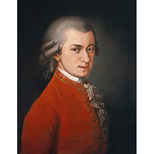 ZHXXFD Malen Nach Zahlen Erwachsene Kinder Rahmenlos-Paint By Numbers-Porträt Von Wolfgang Amadeus Mozart Barbara Krafft-Diy Malen Nach Zahlen Leinwand 40x50CM(A127) von ZHXXFD