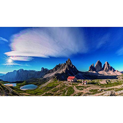 ZXX5D 5D Diamond Painting Full Groß Südtirol Italien(S59) Diamond Painting Bilder Stadt Landschaft Diamant Stickerei Kreuzstich Set 40x50CM von ZHXXFD