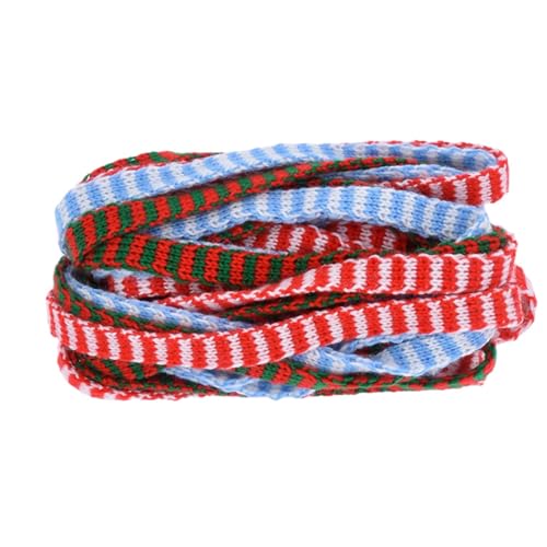 ZICHENXR 3 Farben geflochtenes Woll-Strickband, Weihnachtsband, Bastelbänder für Party, Haarschleifen, Clips, Verpackung, Dekoration von ZICHENXR