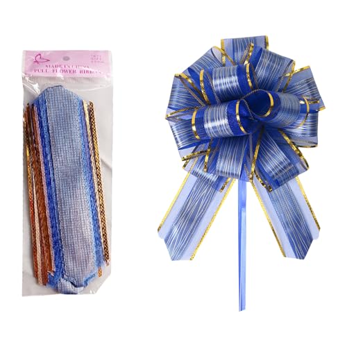 ZIDDAR Large Pull Bows Geschenkverpackung Pull Bows Geschenkbögen Mit Band Hochzeits Geschenkband Bögen Für Taschen Korbflaschen Dekore von ZIDDAR