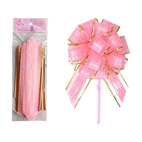 ZIDDAR Large Pull Bows Geschenkverpackung Pull Bows Geschenkbögen Mit Band Hochzeits Geschenkband Bögen Für Taschen Korbflaschen Dekore von ZIDDAR