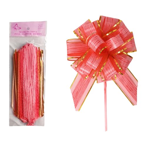 ZIDDAR Large Pull Bows Geschenkverpackung Pull Bows Geschenkbögen Mit Band Hochzeits Geschenkband Bögen Für Taschen Korbflaschen Dekore von ZIDDAR