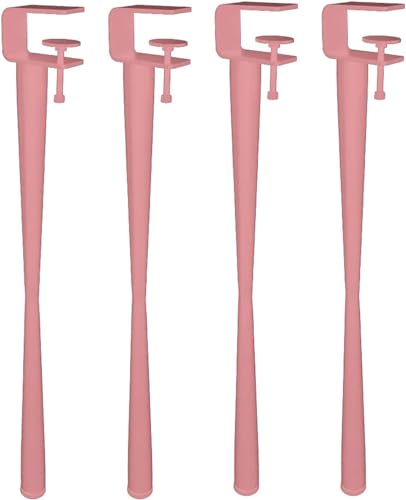 ZIFTtyA 4X F-Klemm-Tischbeine, Metallmöbelbeine, DIY-Esstischbeine, Stützbeine, kein Stanzdesign, mit Bodenschutz (71 cm (27,9 Zoll), grün)(Pink,45cm(17.7in)) von ZIFTtyA