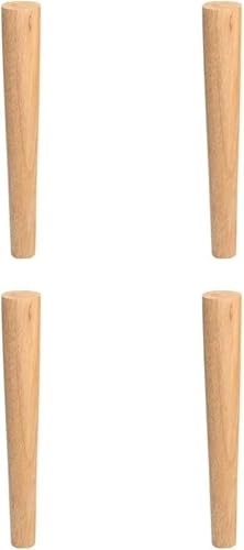 ZIFTtyA Gummi-Möbelbeine aus Holz, Moderne Sofabeine, TV-Tisch-Tischbeine, Couchtisch-Esstisch-Ersatzbeine mit Schrauben, 4er-Pack, 8 cm–80 cm(50cm/19.7in) von ZIFTtyA