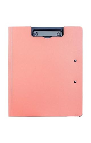 Klemmbrett 2PCS Zwischenablage A4 Dateiordner Zwischenablage Schreibblock Memo Clip Board Doppelclips Organizer(Pink) von ZIHDKE