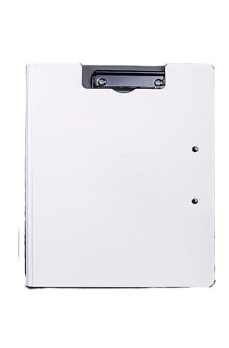 Klemmbrett 2PCS Zwischenablage A4 Dateiordner Zwischenablage Schreibblock Memo Clip Board Doppelclips Organizer(White) von ZIHDKE