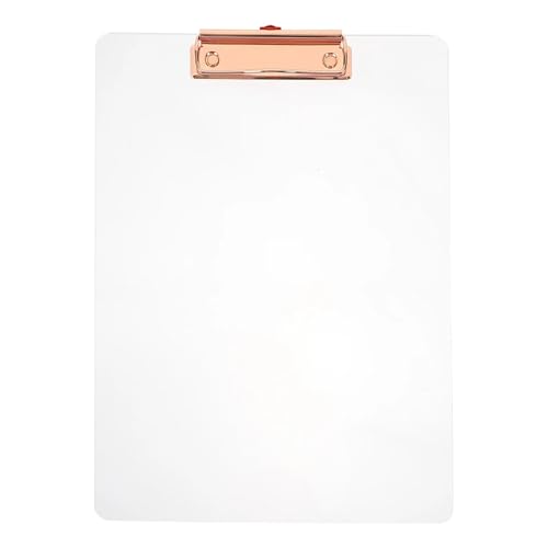 Klemmbrett 2PCS Zwischenablage Verdicken Transparent Ordner Student Klar Schreibtafel Große Zwischenablage Datei von ZIHDKE