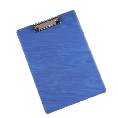 Klemmbrett 3 stücke Schreiben Blatt Pad A4 Schreiben Zwischenablage Mit Low Profile Clip Dokument Ordner A4 Papier Organizer Schreiben Tablet Durchscheinend(Blue) von ZIHDKE