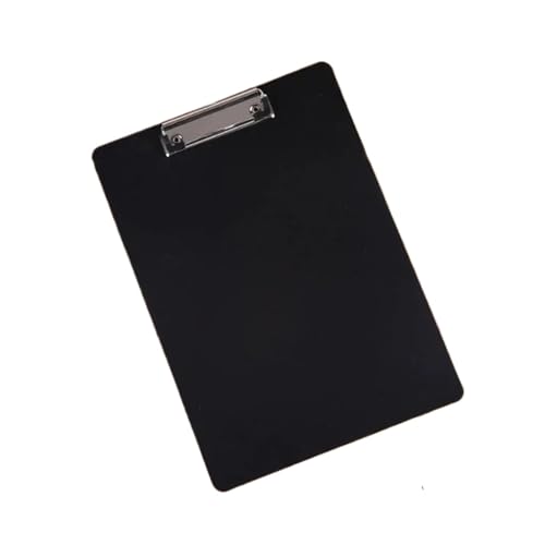 Klemmbrett 4 Stück A4 Zwischenablage Papierhalter Clip Board Writing Blatt Pad Menü Daten Datei Speicher Ordner Board Klemme(Black) von ZIHDKE