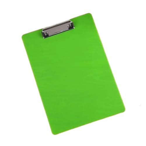 Klemmbrett 4 Stück A4 Zwischenablage Papierhalter Clip Board Writing Blatt Pad Menü Daten Datei Speicher Ordner Board Klemme(Green) von ZIHDKE