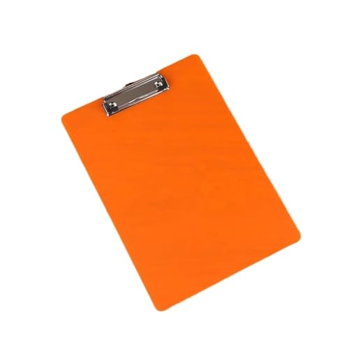 Klemmbrett 4 Stück A4 Zwischenablage Papierhalter Clip Board Writing Blatt Pad Menü Daten Datei Speicher Ordner Board Klemme(Orange) von ZIHDKE