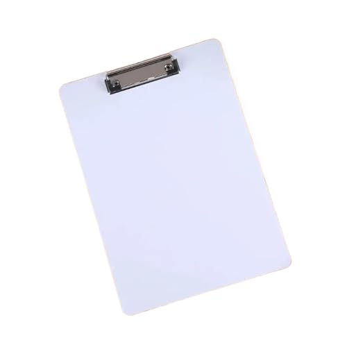 Klemmbrett 4 Stück A4 Zwischenablage Papierhalter Clip Board Writing Blatt Pad Menü Daten Datei Speicher Ordner Board Klemme(White) von ZIHDKE