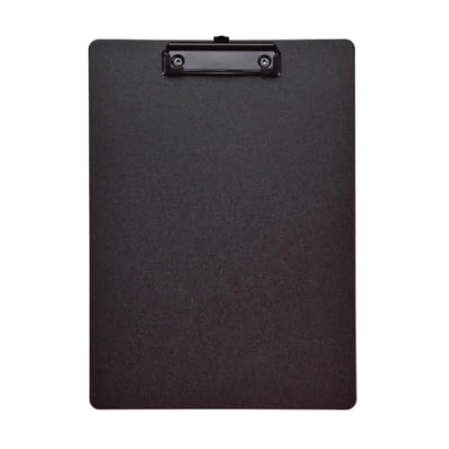 Klemmbrett 4 stücke A4 Datei Ordner Zwischenablage Schreiben Pad Memo Clip Bord Clips Test Papier Lagerung Organizer Schule Liefert Büro Stationäre(Black) von ZIHDKE