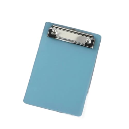 Klemmbrett 4 stücke A6 Datei Ordner Papier Zwischenablage Schreiben Pad Schiene Memo Clip Bord Dokument Halter Student Schule Büro Schreibwaren(Blue) von ZIHDKE