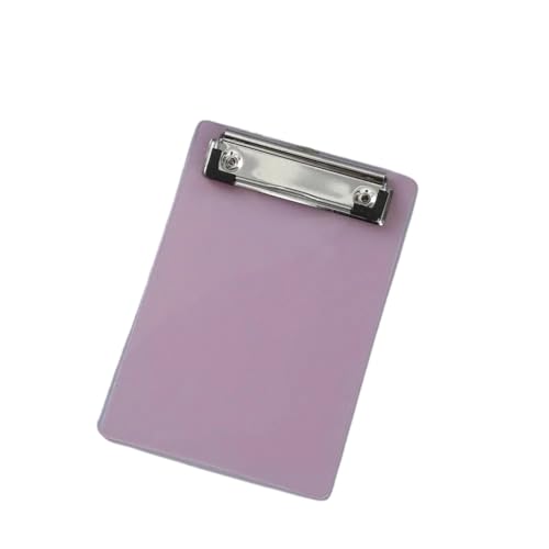 Klemmbrett 4 stücke A6 Datei Ordner Papier Zwischenablage Schreiben Pad Schiene Memo Clip Bord Dokument Halter Student Schule Büro Schreibwaren(Pink) von ZIHDKE