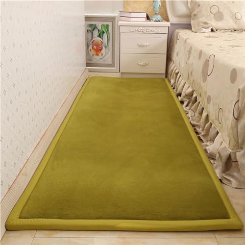 ZIKGER Samtmatte Krabbeldecke Teppich für Baby, rutschfest, weich Kinderteppich rutschfeste Spielmatte -Yoga - Grass green-140 * 200cm von ZIKGER