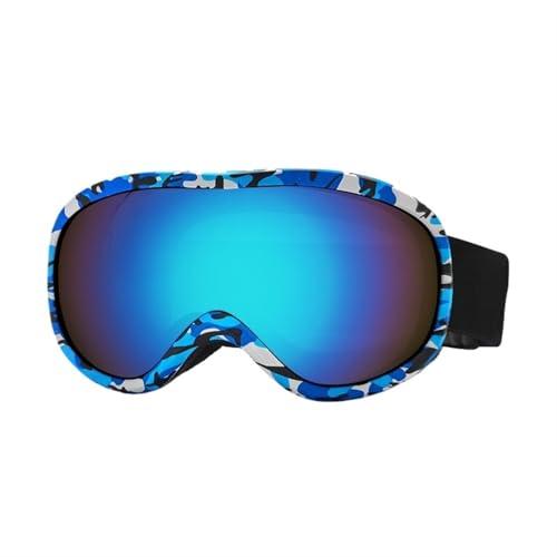 ZILUXI Damen und Herren Snowboardbrille, Anti Fog UV Schutzbrille Motorradbrillen, Helmkompatible Ski Goggles zum Skifahren, Brille(Multicolor 7) von ZILUXI