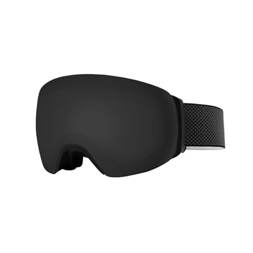 ZILUXI Damen und Herren Snowboardbrille, Anti Fog UV Schutzbrille Motorradbrillen, Outdoor Aktivitäten Skifahren Radfahren Snowboard, Brille(Black) von ZILUXI