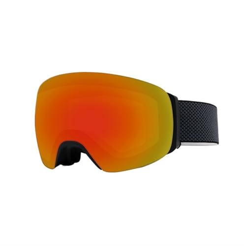 ZILUXI Damen und Herren Snowboardbrille, Anti Fog UV Schutzbrille Motorradbrillen, Outdoor Aktivitäten Skifahren Radfahren Snowboard, Brille(Red) von ZILUXI