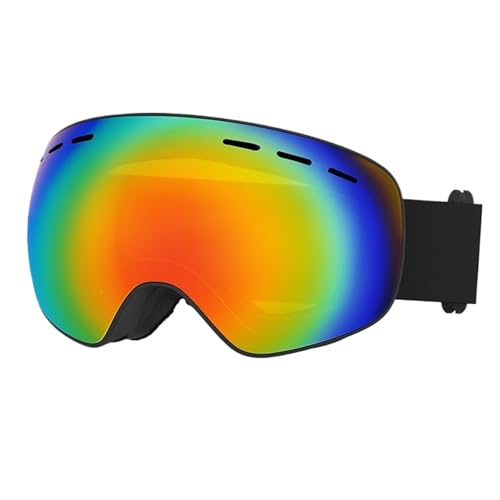 ZILUXI Ski Brille Damen, Anti Fog UV Schutzbrille Motorradbrillen, Helmkompatible Ski Goggles zum Skifahren, Brille(Multicolor) von ZILUXI