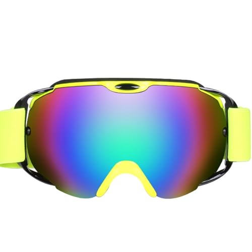 ZILUXI Skibrille Herren Damen, Schneebrille UV-Schutz Skibrille, Helmkompatible Ski Goggles zum Skifahren, Brille(Multicolor) von ZILUXI