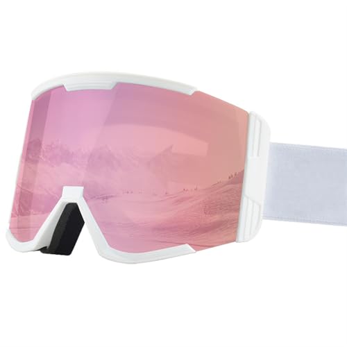 ZILUXI Skibrille Herren Damen, Schneebrille UV-Schutz Skibrille, Skibrille für Skifahren Motorrad Fahrrad Skaten, Brille(Multicolor 10) von ZILUXI