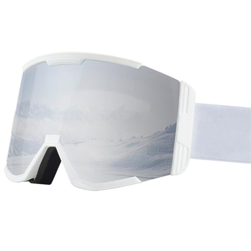 ZILUXI Skibrille Herren Damen, Schneebrille UV-Schutz Skibrille, Skibrille für Skifahren Motorrad Fahrrad Skaten, Brille(Multicolor 18) von ZILUXI