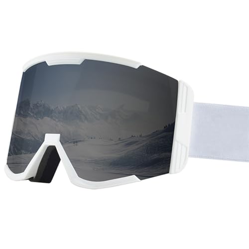 ZILUXI Skibrille Herren Damen, Schneebrille UV-Schutz Skibrille, Skibrille für Skifahren Motorrad Fahrrad Skaten, Brille(Multicolor 2) von ZILUXI