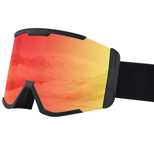 ZILUXI Skibrille Herren Damen, Schneebrille UV-Schutz Skibrille, Skibrille für Skifahren Motorrad Fahrrad Skaten, Brille(Multicolor 3) von ZILUXI