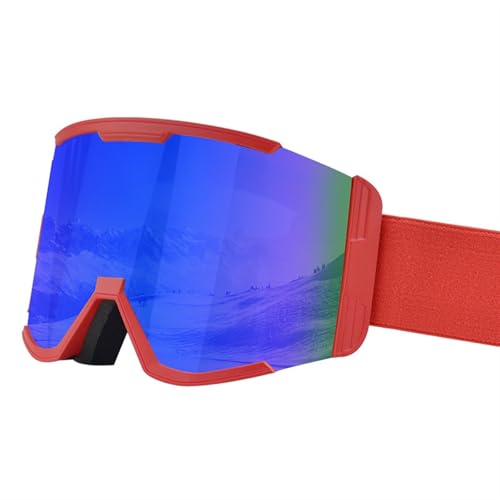 ZILUXI Skibrille Herren Damen, Schneebrille UV-Schutz Skibrille, Skibrille für Skifahren Motorrad Fahrrad Skaten, Brille(Multicolor 5) von ZILUXI