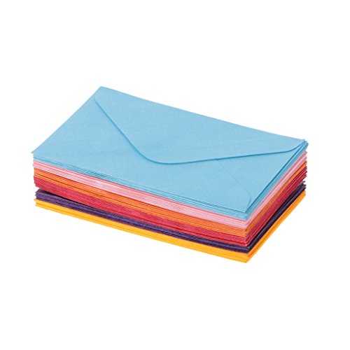 ZIRAN 50 Stück Retro Blank Mini Papierumschläge Hochzeitsfeier Einladung Grußkarten Geschenkpapier Umschläge-Papier von ZIRAN