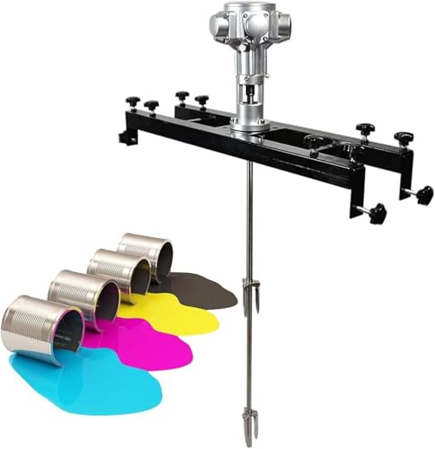 ZIXIAOS IBC-Rührwerk, Tankmischmaschine, Pneumatischer Farbmischer, Farbrührmaschine Mit Halterung, Für Tintenlöserrührwerk,Large5Cylinders von ZIXIAOS